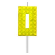   Blocks Yellow Blocks Building Block Number 0 Yellow Cake Candle, numerical candle