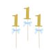 blue 1st Birthday decorative stick 10 pcs.