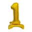 Number B&C Gold Gold mini number 1 foil balloon with base 38 cm