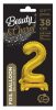Gold B&C Gold mini number 2 foil balloon with base 38 cm