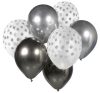 Colour Silver-Graphite air-balloon, balloon set 7 pcs 12 inch (30cm)