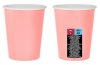 Pink Solid Light Pink paper cup 14 pcs 270 ml