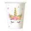 Unicorn Star paper cup 6 pieces 266 ml