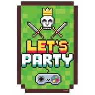 Gamer Game On Game Party Invitation 6 pcs