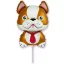 Dog Bulldog Brown foil balloon 36 cm (WP)