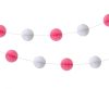 Baby Girl paper pom pom garland 250 cm