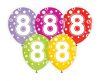 Happy Birthday 8 Dots air-balloon, balloon 5 pcs 12 inch (30cm)