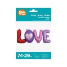 Love Love foil balloon 74x29 cm