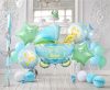 Blue baby carriage Carriage Blue foil balloon set of 5 set