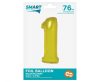 Number Gold Gold number 1 foil balloon 76 cm