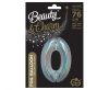 Number Holographic Silver, Silver Number 0 Foil Balloon 76 cm
