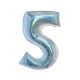 Number Holographic Silver, Number 5 Silver foil balloon 76 cm