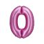 Number Satin Pink Pink Number 0 Foil Balloon 76 cm