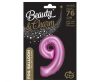 Satin Pink, Pink Number 9 foil balloon 76 cm