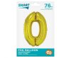 Number Gold Gold Number 0 Foil Balloon 76 cm