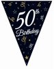 Happy Birthday 50 B&C bunting 270 cm