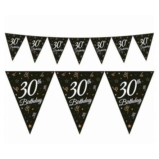 Happy Birthday B&C Happy Birthday 30 Banner Garland 270 cm