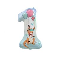   Happy Birthday Kangaroo Happy Birthday Kangaroo Number 1 Foil Balloon 77 cm
