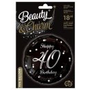 Happy Birthday B&C Silver Happy Birthday 40 foil balloon 36 cm