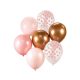 Colour Pink-Copper balloon set of 7 pcs 30cm (12 inch)