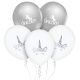 Unicorn silver air-balloon, balloon 5 pcs 12 inch (30cm)