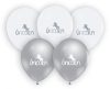 Unicorn silver air-balloon, balloon 5 pcs 12 inch (30cm)