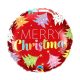 Merry Christmas Red Foil Balloon 46 cm