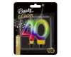Colour 40 es Galaxy cake candle, number candle