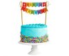 Happy Birthday Rainbow cake decoration