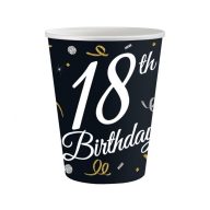Happy Birthday B&C Happy Birthday 18 paper cups 6 pcs 200 ml