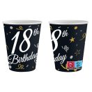 Happy Birthday B&C Happy Birthday 18 paper cups 6 pcs 200 ml
