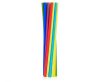 Colour Rainbow paper straw set of 24