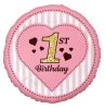 First Birthday Pink foil balloon 36 cm
