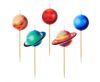 Space Planet Planet Cake Candle, Candle Set of 5