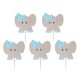 Elephant blue decorative stick 10 pcs.