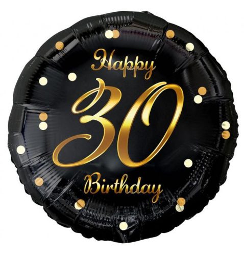 Happy Birthday 30 B&C Gold foil balloon 36 cm