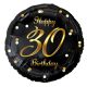 Happy Birthday B&C Gold Happy Birthday 30 foil balloon 36 cm