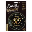 Happy Birthday B&C Gold Happy Birthday 30 foil balloon 36 cm