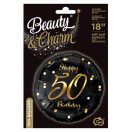 Happy Birthday B&C Gold Happy Birthday 50 foil balloon 36 cm