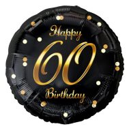 Happy Birthday B&C Gold Happy Birthday 60 foil balloon 36 cm