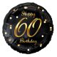 Happy Birthday 60 B&C Gold foil balloon 36 cm