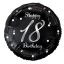Happy Birthday B&C Silver Happy Birthday 18 foil balloon 36 cm