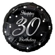   Happy Birthday B&C Silver Happy Birthday 30 foil balloon 36 cm
