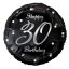 Happy Birthday B&C Silver Happy Birthday 30 foil balloon 36 cm