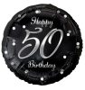 Happy Birthday 50 B&C Silver foil balloon 36 cm