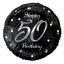 Happy Birthday B&C Silver Happy Birthday 50 foil balloon 36 cm