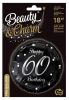 Happy Birthday 60 B&C Silver foil balloon 36 cm