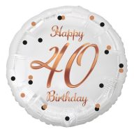   Happy Birthday B&C White Happy Birthday 40 foil balloon 36 cm