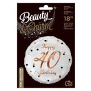 Happy Birthday B&C White Happy Birthday 40 foil balloon 36 cm