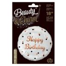 Happy Birthday B&C White fólia lufi 36 cm